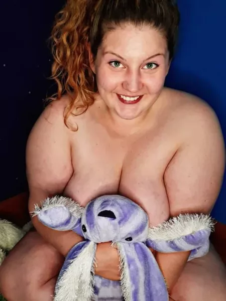 My 🐰 hiding my big titties for me. by Gorgeousgreen__