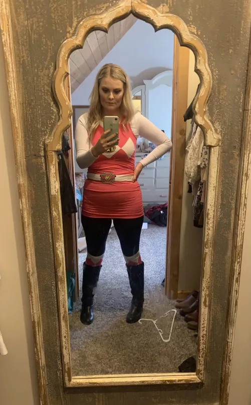 My hot cheating wife in her PowerRanger costume yesterday. She’s 26yo and a mom of 2. She has been cheating on me with all sorts of different men(Most of them black) since day 1 of our relationship and I love it! I know my place.. We have been together by TheEagle1776