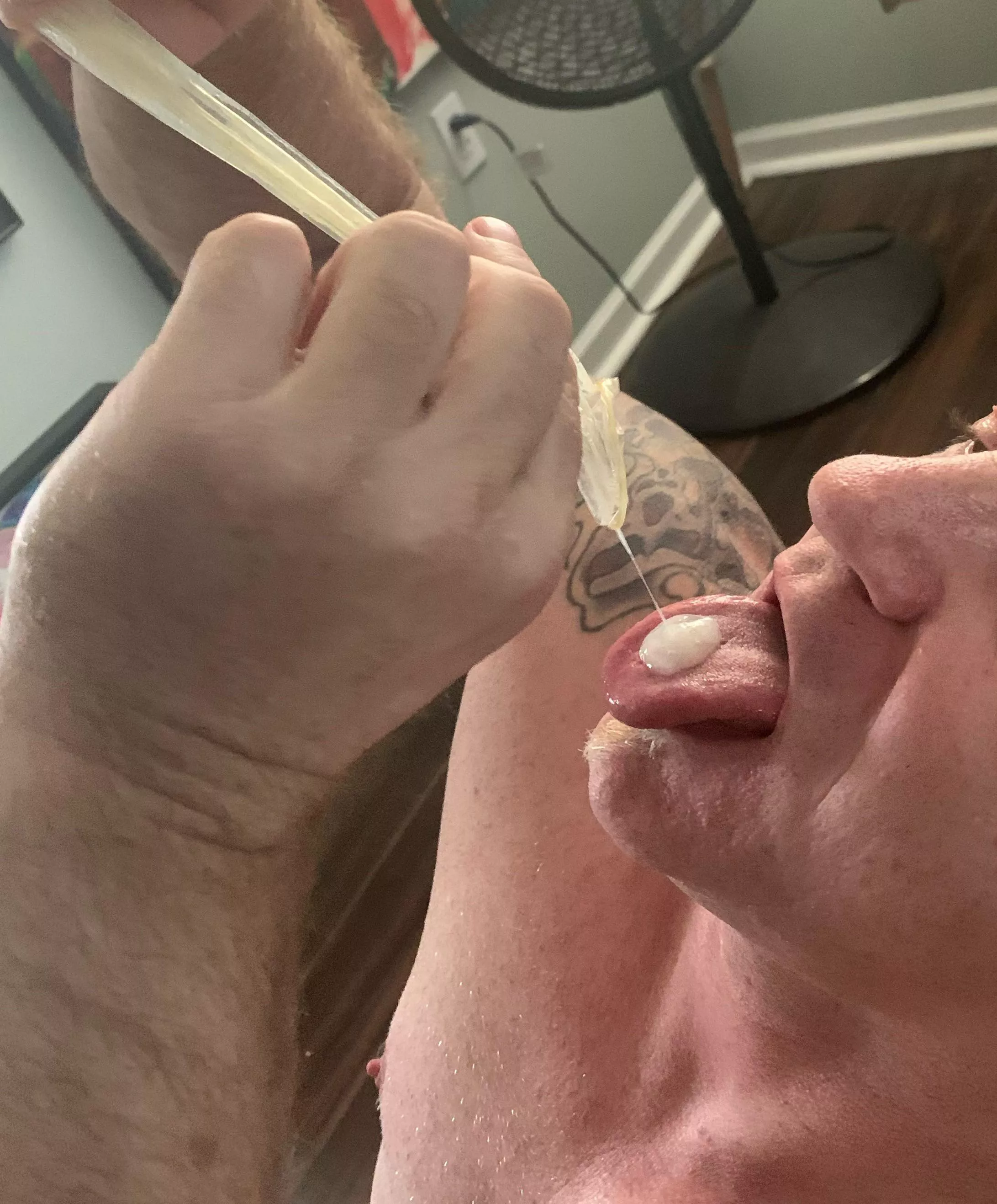 My husband ate the cum from the condom our friend fucked me with. ;) posted by Ambitious_Nail3971