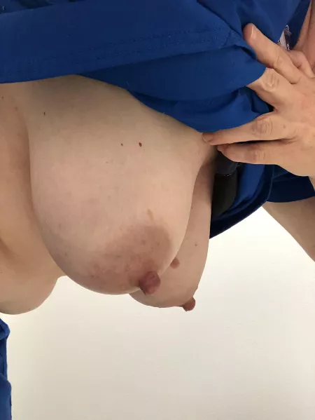 My kitty dangles her breasts hoping her patient will latch on. by icthus_medicus