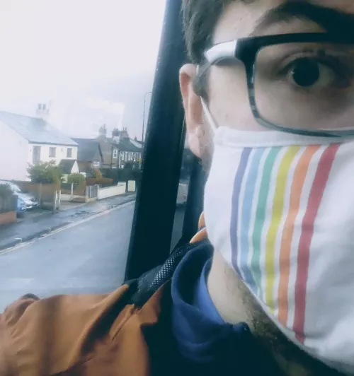 My little rainbow face flag! Or rainbow tears idk by gayowlboy99