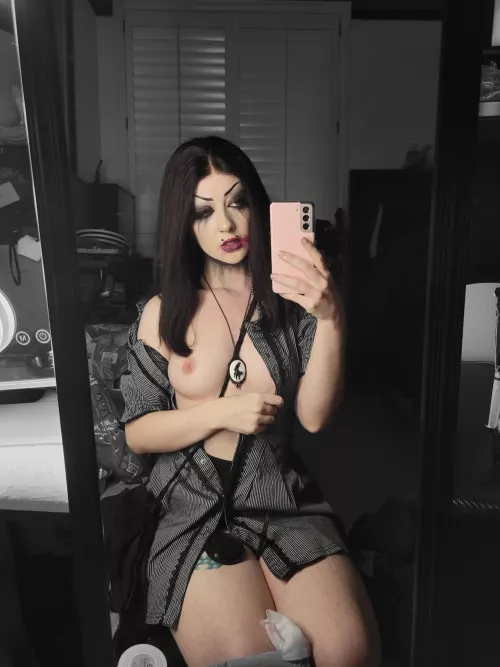 My makeup after you deep throat me🖤🖤 by _SaltySiren_