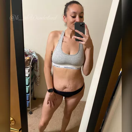 My mind is still blown that I can just buy a CK bra, online, and it actually fits. 125 lb weight loss since last April and a breast reduction this September, feeling so proud and grateful. ☺️💜 by b_inWonderland