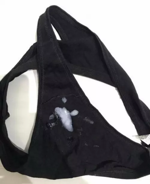My mom’s thong. I cum in my mom's panties for the first time by immoralinc