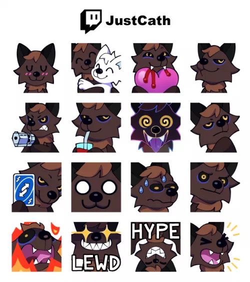 My new batty Twitch emoji.~ By my partner @acoolmango on Twitter. by Just_Cath