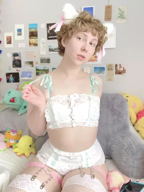 my new outfit arrived just in time for femboy friday 💗 i hope you all like it! by jcatboy