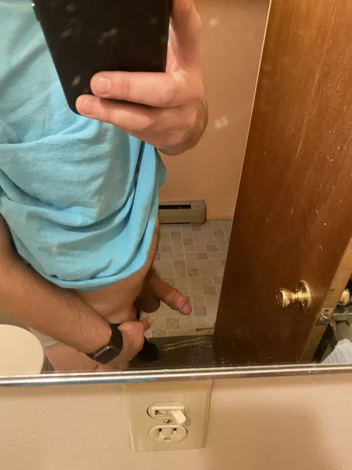 My new tiny ass bathroom. Tried forever not to get the toilet in this pic. by LegitimateBread139