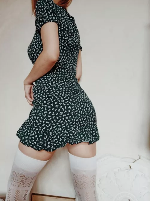 my new white overknees by morningulla