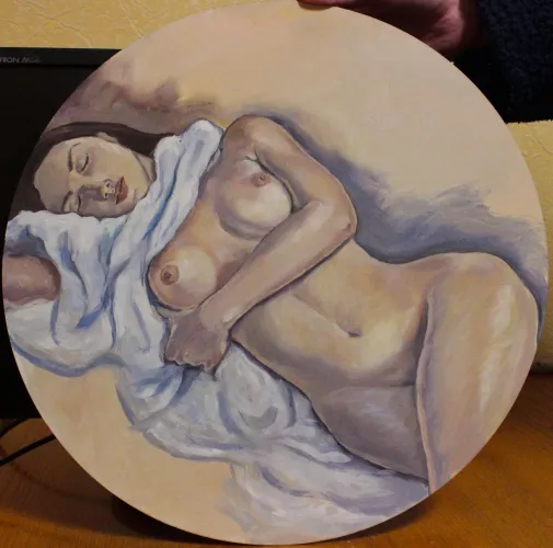 My oil painting Dream, oil on hardboard. 2021. by GreenStrength5876