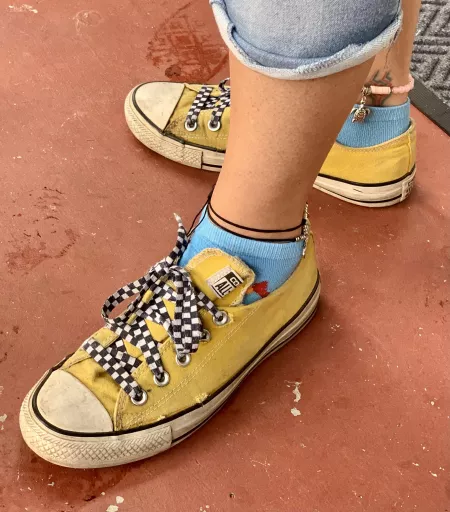 My old smelly chucks! But so cute, don’t you think??? by Born-Sky-5177