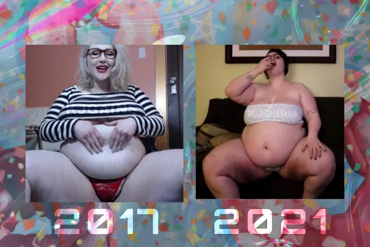 My overgrown blubbery gut is so close to fully covering my fat upper meow meow area. My next magic trick will be to gain so aggressively I make my chubby knees disappear. by KJGains