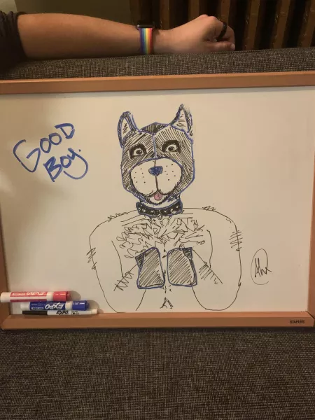 My owner drew this ☺️ by Bloopy_The_Pup