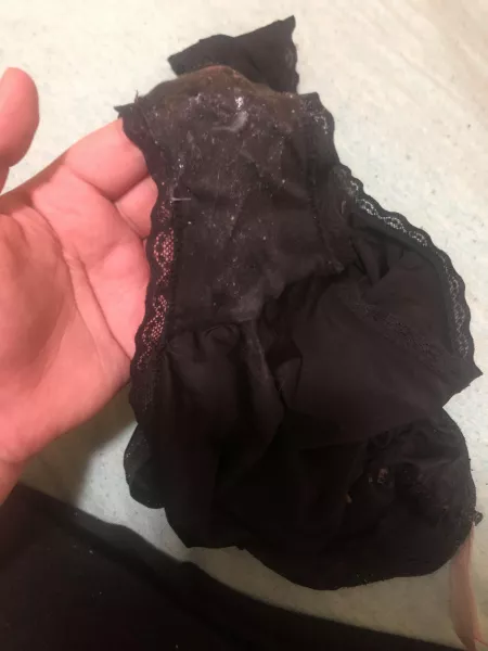 My panties after wearing them for two days by tinywhitebunny