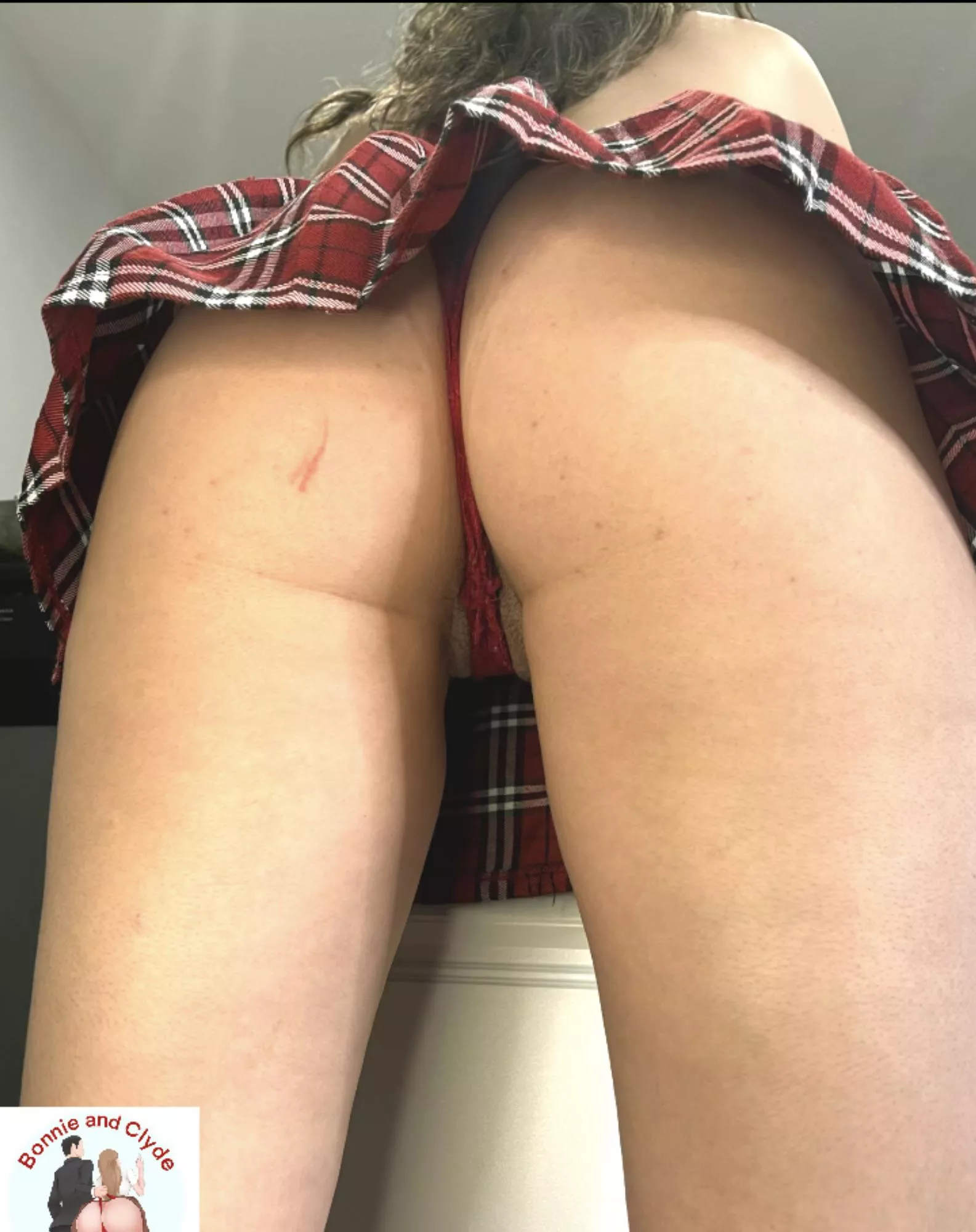 My panties match my skirt, wanna see?😋 posted by bonniendclyde