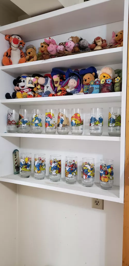 My pooh beanies & smurf glasses! by Constant_Butterfly54