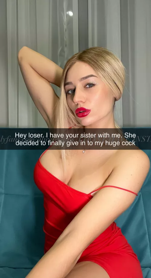 My poor sister 💔 by cuckoldkitt