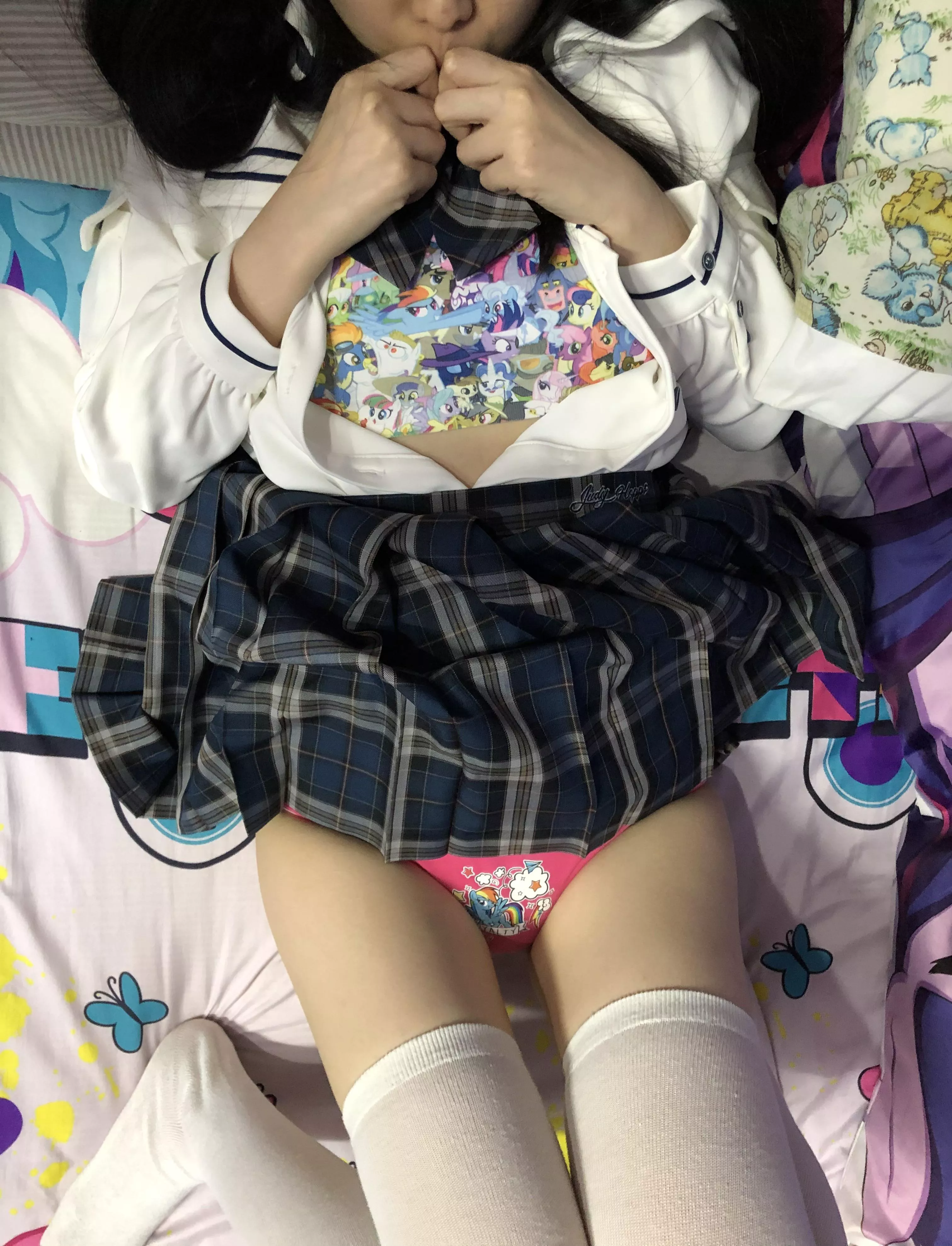 My princess is so happy with her new outfit <3 daddy would buy her any outfit she wants <3 posted by RainbowDashZ420