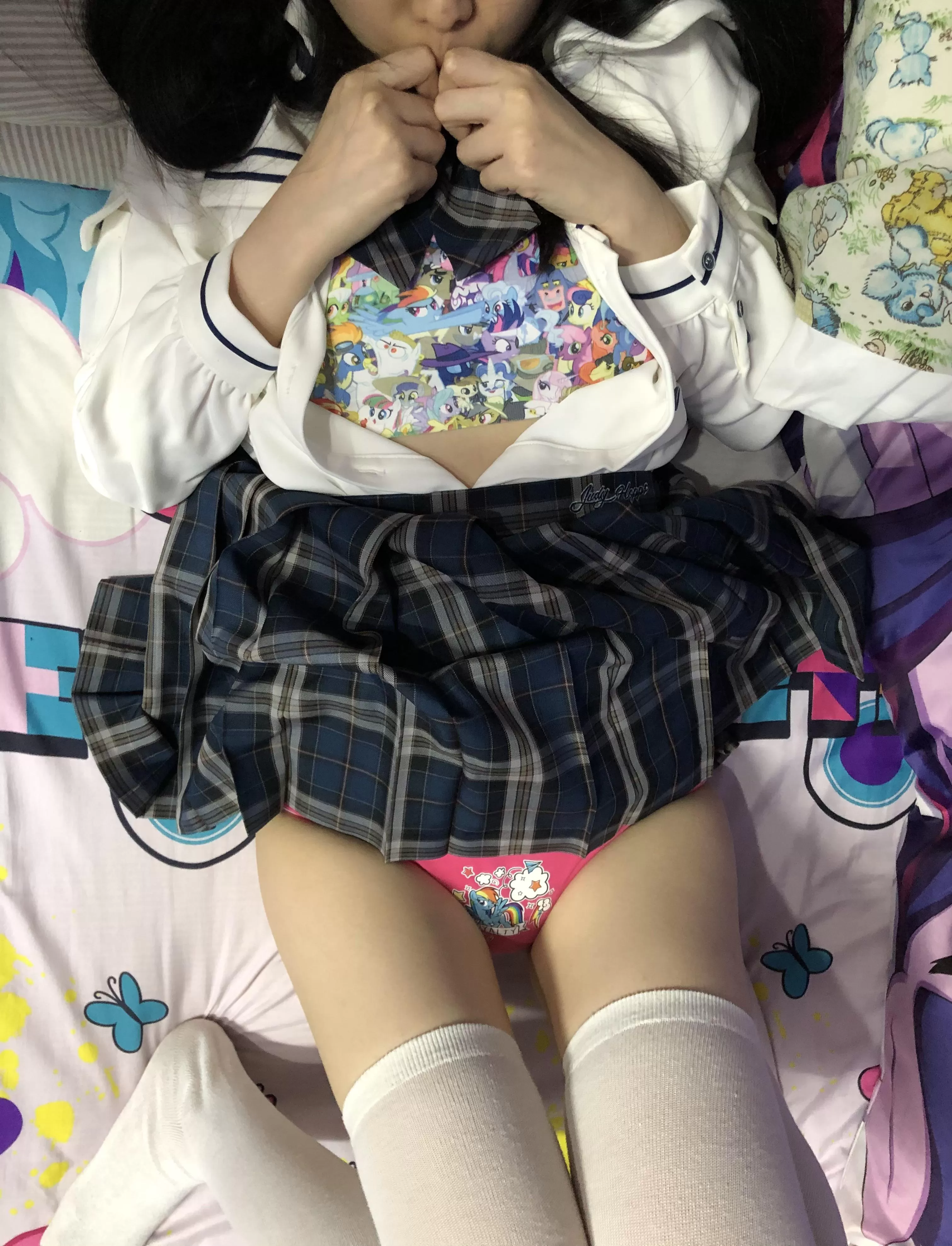 My princess is so happy with her new outfit <3 daddy would buy her any outfit she wants <3 posted by RainbowDashZ420