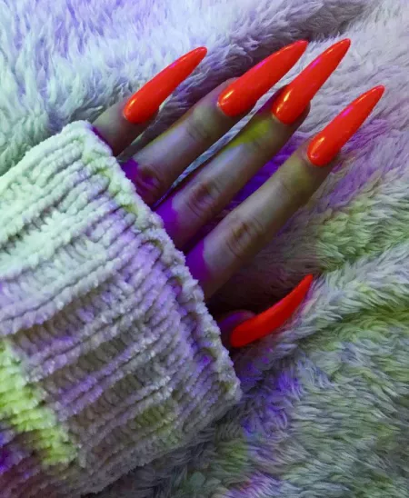 my red and looong red nails😈❤️‍🔥 by charlotteventurax