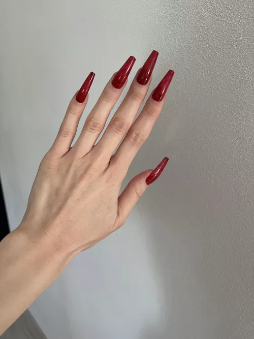 my red long nails🔥🔥🔥 by charlotteventurax