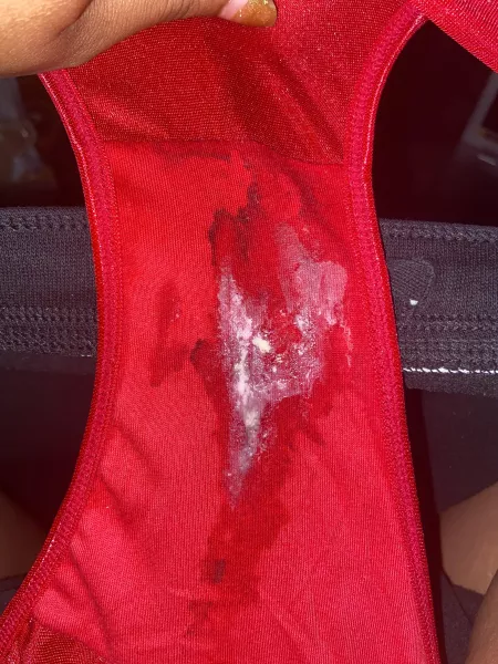 My red satin panties by breeforty