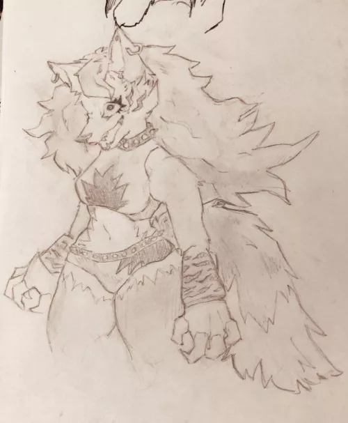 My rendition of Roxanne wolf! Should I digitalize it? by honeytuft