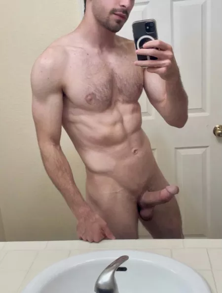 My roommates must wonder why I take so long in the bathroom. Maybe I should open the door and show them by boywithbooty