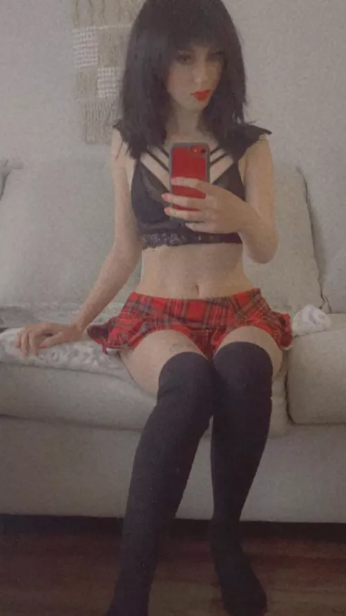 My school girl skirt I put on after class ;) by egirlfromyournight
