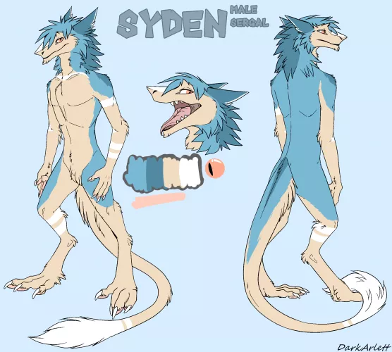 My sergal, Syden free base by Dark-Arlett on DeviantArt by The6thNight