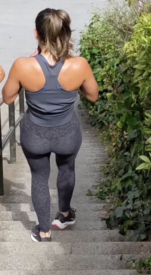 My sexy gf showing it off in my favorite leggings. Have full video and willing to share with fit guys with abs ;). Hmu by Individual_Volume652