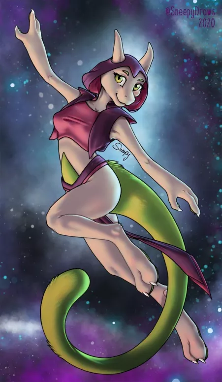 My shiny Mewtwo OC, Peri! (Art by me @sneepydraws on Twitter) by IncrediblySneepy