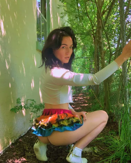 My shortest skirt by moonymelt