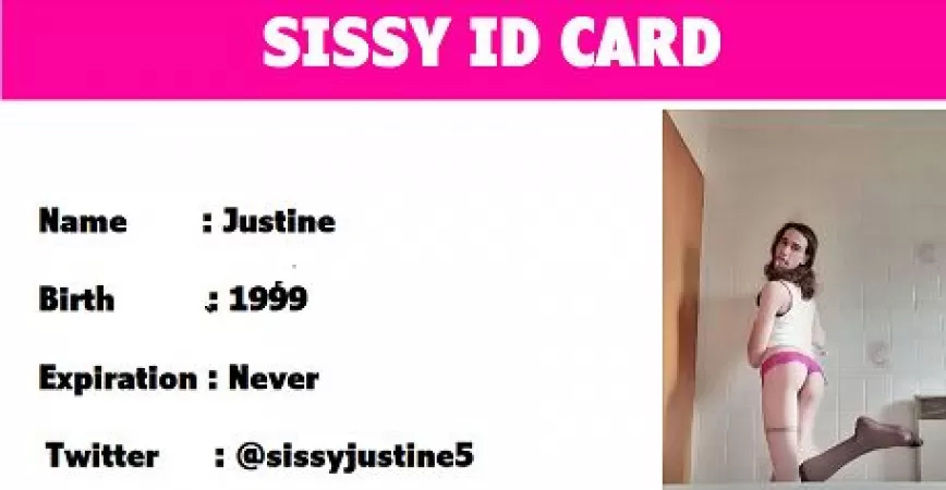 My sissy ID card :) by Justinetrav