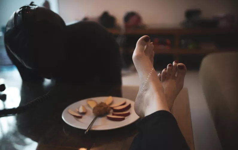 My slave had to lick his most hated condiment off my feet for breakfast. So is it reward or punishment? by YesAmelia