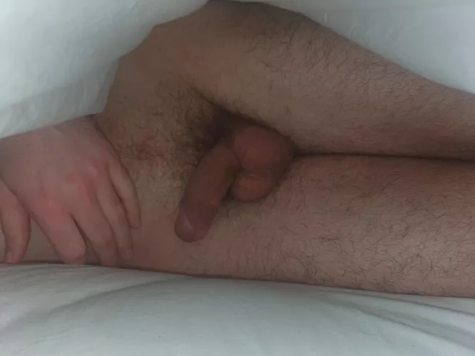 My sleeping BF!! 🤤 Every now and then my bf sleeps naked and I love it when he does because I can be naughty. I love playing with it when he's out and watching his cock slowly grow into an 8 & half inch chunk. Mmmm what to do with it? Suggestions by I_got_a_kink