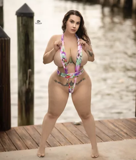 My slingshot bikini won’t hold my 36H cup tits in place by romi_chase