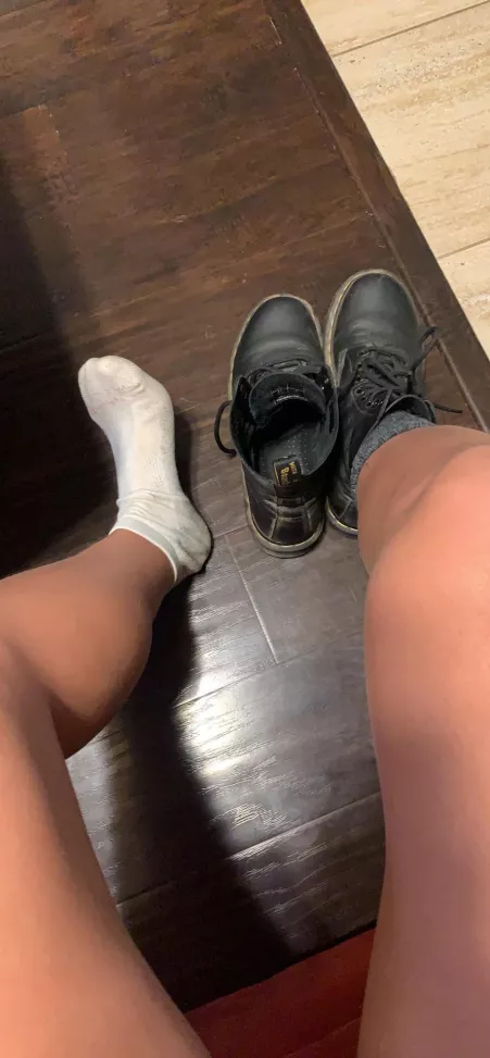 My socks are drenched after walking in docs plus wool socks ✨ Double layer = double trouble 😈 by librabutterfly