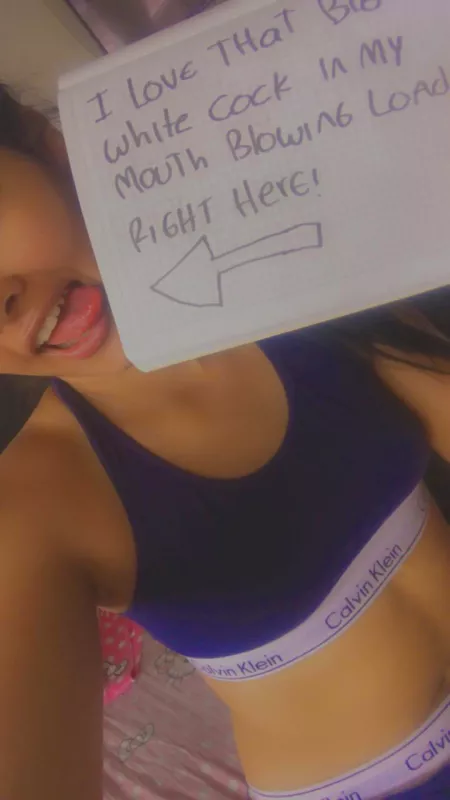 MY SPIC MOUTH LOVES WHITE COCK CUM by lexynat