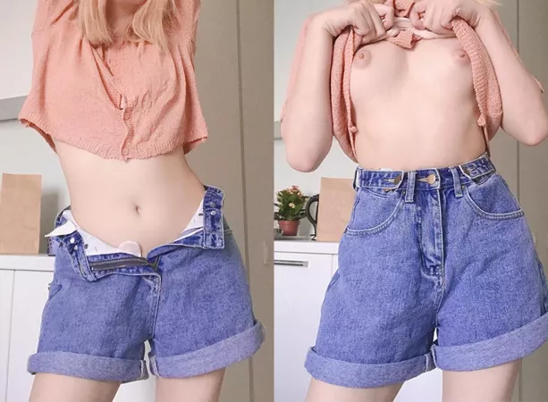 my stomach always looks flatter in the mornings 😌☀️ but my boobs look flatter as well 😔💕 by mayobeby