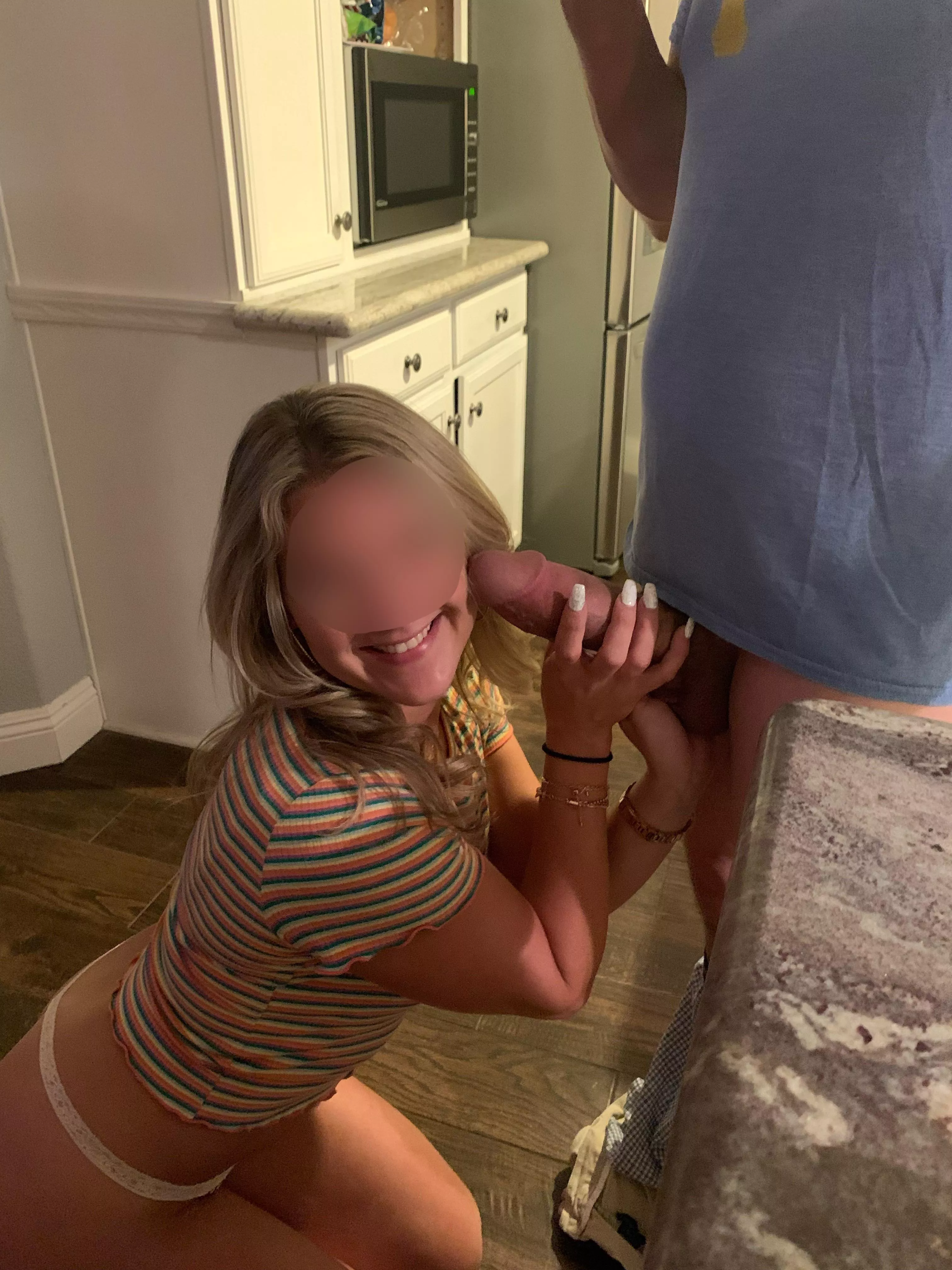 My surprise from hubby was as thick as my arm! 😳 posted by blonde_bombshell92