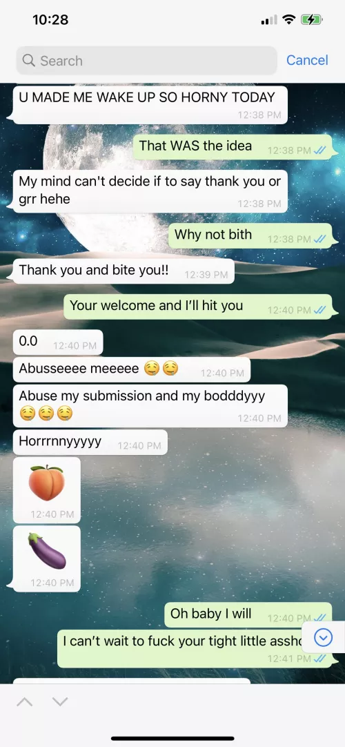 My sweet boy is in chastity and I teased him hard the second he woke up by CaliButterfly