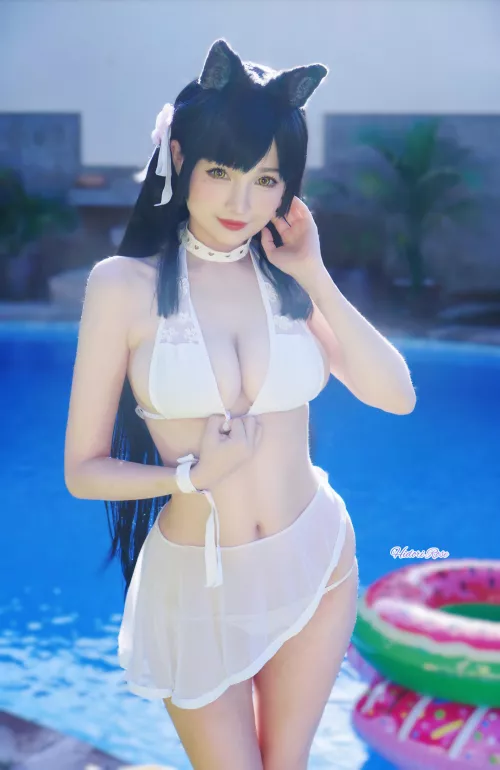 My swimsuit Atago cosplay from Azur Lane by Hidori_Rose