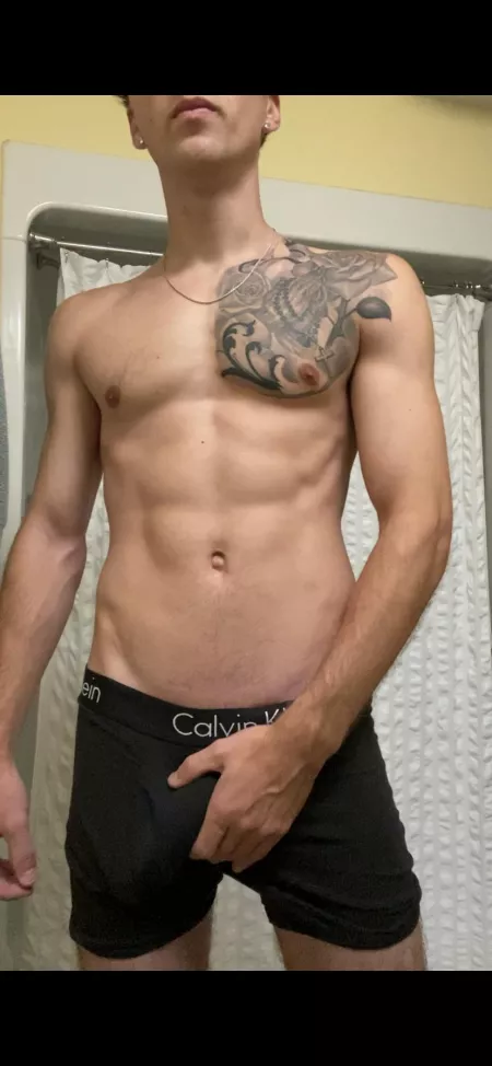 My Tattoo and my Cock look pretty good in this photo, don’t you think? by eightinchstoner