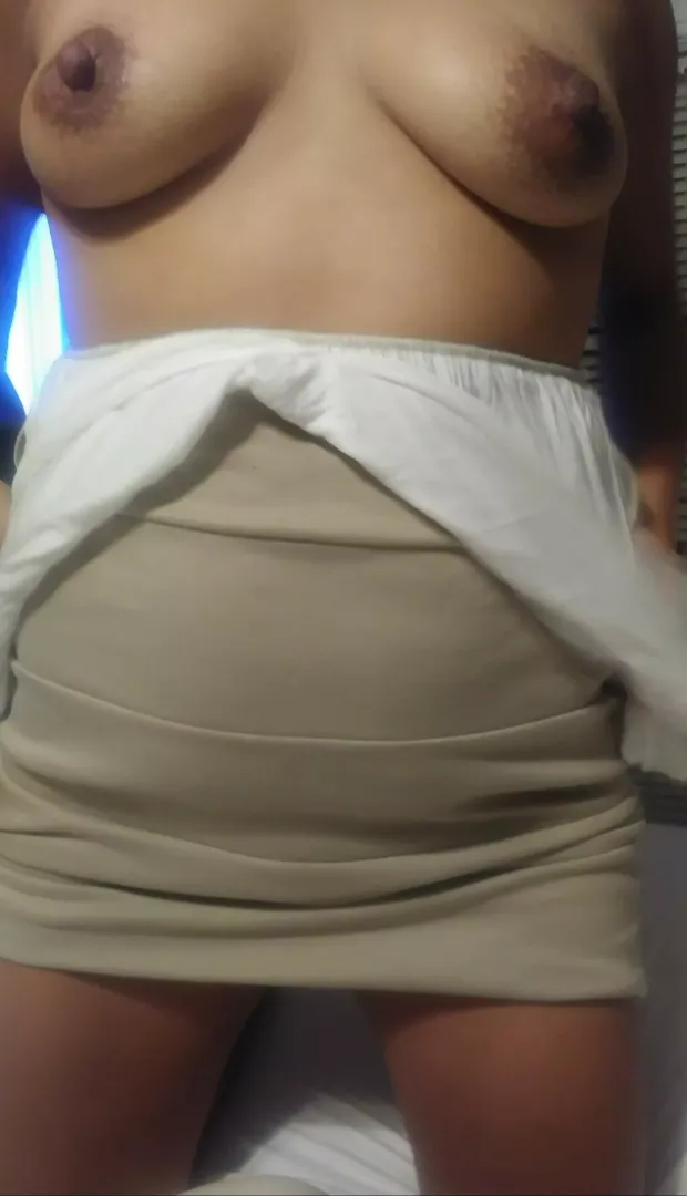 My tittys posted by freakyhornycouple