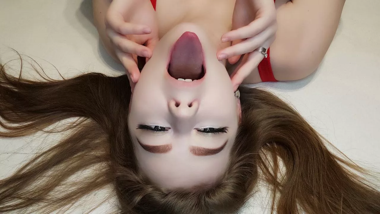 My tongue is ready to lick your hot cock.👅 I love sucking it so much.💋 Do you like it when I give you a blow job?😋💥 OF link in bio posted by Agreeable_Set7422