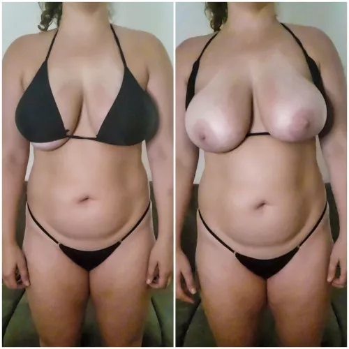 My top always does this when I pull myself out of the swimming pool. by GPG619