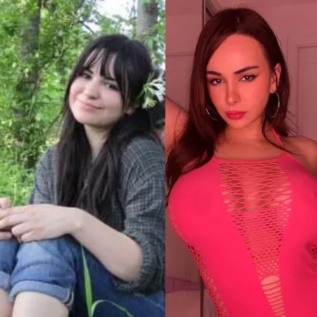 my transformation so far 💞 this monday i’m getting my lips done!! woo!! by bimbomeplease