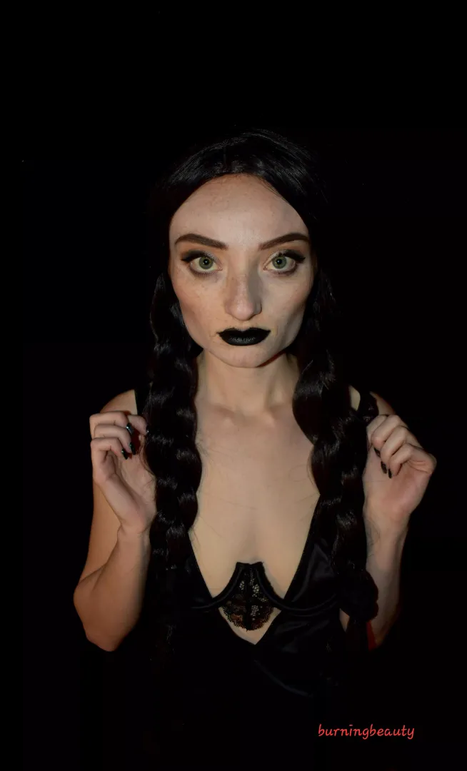 My Wednesday Addams cosplay posted by theburningbeauty
