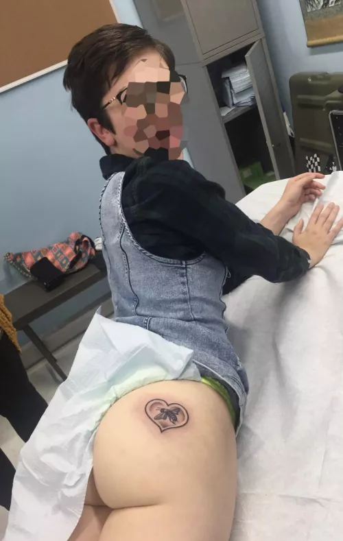 My wife is a beekeeper and got her first tattoo by Secure_Ad_8596