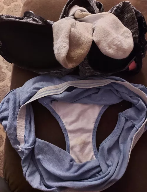 My wife laid out some clothes for work, I'm going to leave a surprise for her ........ by Maximum_Psychology59